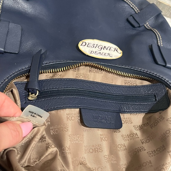 Authentic Michael Kors Blue Buckle Hobo Shoulder Bag VGC!